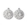 Non-Tarnish 304 Stainless Steel Pendants STAS-C066-08P-2