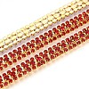 Iron Rhinestone Cup Chains CH-T006-04G-10-1