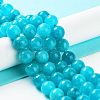 Dyed Natural Malaysia Jade Beads Strands G-G021-02C-02-3