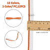 SUPERFINDINGS 12Pcs 12 Colors Polyester Book Headbands OCOR-FH0001-34-2