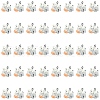 40Pcs Opaque Resin Animal Pendants RESI-SZ0003-29-1