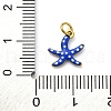 304 Stainless Steel Enamel Charms STAS-E550-40G-04-3