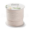 20M Polyester Braided Cord for Jewelry Making OCOR-G015-04A-12-2