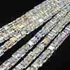 Electroplate Glass Beads Strands EGLA-D018-6x6mm-M3-2