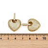 Brass Micro Pave Cubic Zirconia Pendants KK-S526-32G-3