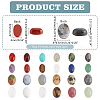   48Pcs 24 Styles Natural Mixed Gemstone Cabochons G-PH0002-54-2