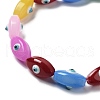 Opaque Color Glass Beads Strands GLAA-P057-A08-2