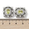 Brass Micro Pave Cubic Zirconia Beads KK-G491-36P-03-3