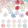 DELORIGIN 200Pcs 10 Colors Resin Bead Caps FIND-DR0001-40-1