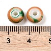 Opaque Spray Painted Glass Beads X1-GLAA-G118-01V-3