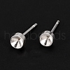 304 Stainless Steel Stud Earring Settings STAS-I088-H-05S-1