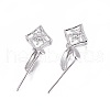 Anti-Tarnish Rhodium Plated 925 Sterling Silver Pendant Bails STER-L058-020P-1