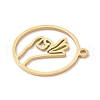 304 Stainless Steel Pendants STAS-Z131-01D-G-2