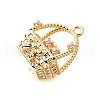 Brass Charms KK-C096-01G-2