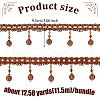 Curtain Plastic Beaded Fringe Trim OCOR-WH0090-69A-2