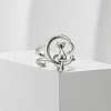 Fashionable Alloy Adjustable Open Cuff Rings for Women FS-WGBDF21-02-1