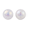 UV Plating Rainbow Iridescent Two Tone Acrylic Beads PACR-C009-04A-2