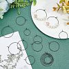 Unicraftale 40Pcs 4 Style 316L Surgical Stainless Steel Hoop Earring Findings STAS-UN0027-93-3