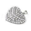 Brass Micro Pave Cubic Zirconia Pendants KK-P290-07B-P-2