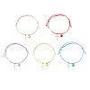5Pcs Adjustable Waxed Polyester Cord Bracelets BJEW-JB11789-2