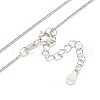 925 Sterling Silver Wheat Chain Necklaces NJEW-C052-16P-2
