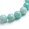 Natural Amazonite Stretch Bracelets BJEW-E373-10mm-09-2