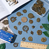 SUNNYCLUE 2 Sets Tibetan Style Alloy Pendants FIND-SC0005-89-3