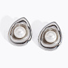 Stainless Steel Teardrop Stud Earrings for Women BM0496-3-2