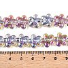 Electroplate Glass Beads Strands EGLA-T028-02J-4