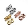 Brass Micro Pave Cubic Zirconia Spacer Bars ZIRC-M068-02-NR-1