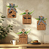 Wooden Pendant Decoration HJEW-WH0074-023-5