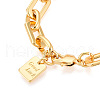 Brass Chain Bracelets BJEW-N032-04G-3