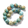 Dyed Natural Regalite/Imperial Jasper/Sea Sediment Jasper Beads Strands G-B124-C03-07-5