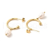 Natural Pearl Dangle Stud Earrings STAS-H175-20G-2