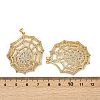 Brass Micro Pave Cubic Zirconia Pendants KK-S526-41G-3