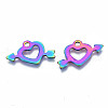 Ion Plating(IP) 201 Stainless Steel Pendants STAS-S119-135-3