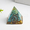 Chakra Theme Orgonite Pyramid Resin Energy Generators WG78315-03-1