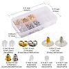 740Pcs 10 Style Brass & Iron & Plastic Ear Nuts DIY-YW0006-34-5