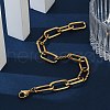 304 Stainless Steel Paperclip Chain Bracelets X-BJEW-F412-02G-5