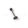 316L Stainless Steel Heart Straight Barbell Piercing Tongue Rings for Women Men WG6D50F-03-1