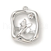 Brass Micro Pave Cubic Zirconia Pendants KK-H455-32P-1