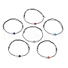 6Pcs Natural Gemstone Round Beads Bracelets for Men Women BJEW-JB11750-2