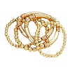 5Pcs CCB Beaded Stretch Bracelets PW-WG818D2-01-4