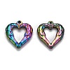 304 Stainless Steel Open Pendants STAS-I105S-09M-C-2