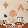 Castle Wall Mounted Brooch Jewelry Display Cork Tray AJEW-WH0433-01C-6