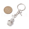 Alloy with Glass Seed Beads Keychain KEYC-MZ00010-4