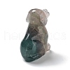 Natural Fluorite Carved Healing Dog Figurines DJEW-F025-01B-3