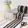 Gorgecraft 4.7 Yards Flat Polyester Striped Elastic Wide Band OCOR-GF0003-86A-4
