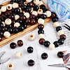 Olycraft 120Pcs 3 Colors Wood Beads WOOD-OC0002-61-5