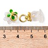 Natural Agate Flower Charms KK-NH0005-01G-3